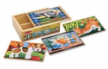 Домашние животные набор из 4 пазлов Melissa&Doug MD3790