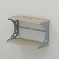 Настінна полиця Ferrum-decor Букін 330x600x240 метал Сірий ДСП Сонома 16 мм (FRD-102880) Настінна полиця Ferrum-decor Букін 330x600x240 метал Сірий ДСП Сонома 16 мм (FRD-102880)