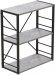 Етажерка 3/60 Ferrum-decor Серії Конект 75x60x28 чорний ДСП Бетон 16мм (FRD-104256)