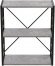 Етажерка 3/60 Ferrum-decor Серії Конект 75x60x28 чорний ДСП Бетон 16мм (FRD-104256)