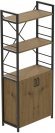 Етажерка 3/60 Ferrum-decor Серії Конект з тумбою 144x60x28 Чорний ДСП Артизан (FRD-104447)