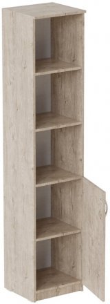 Пенал Анжело Ferrum-decor на 4 полиці з 1 дверима 1900x400x380 ДСП Дуб Сан-Марино 16 мм (FRD-104912) Пенал Анжело Ferrum-decor на 4 полиці з 1 дверима 1900x400x380 ДСП Дуб Сан-Марино 16 мм (FRD-104912)