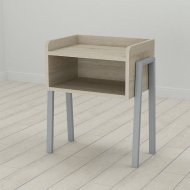 Тумба модульна Ferrum-decor Джузі 540x450x320 метал Сірий ДСП Сонома 16 мм (FRD-102985)