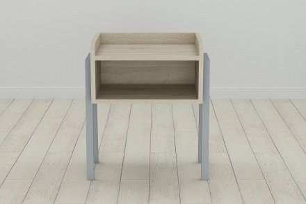 Тумба модульна Ferrum-decor Джузі 540x450x320 метал Сірий ДСП Сонома 16 мм (FRD-102985)