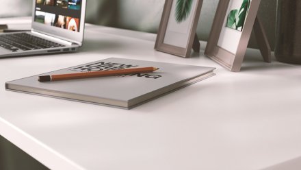 Стіл-книга трансформер Оріон 3 Ferrum-decor 750x1150x880 Чорний метал ДСП Біле 16 мм (FRD-105081)