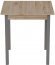 Стіл кухонний Ferrum-decor Дієго 75x90x90 Сірий ДСП Сан-Марино 16мм (FRD-105657)