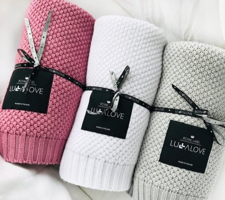 Плед плетений Macaronic 80x100 см Peony lullalove-6210 Плед плетений Macaronic 80x100 см Peony lullalove-6210