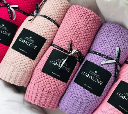 Плед плетений Macaronic 80x100 см Peony lullalove-6210 Плед плетений Macaronic 80x100 см Peony lullalove-6210