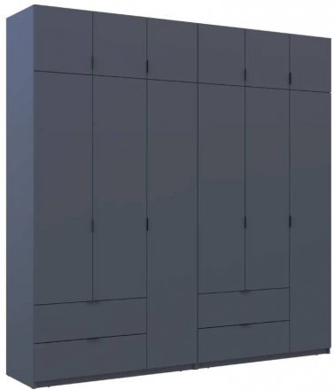 Шафа для одягу Doros Лукас Графіт 3+3 ДСП 240х50х240 DRS-011693 (42005109)