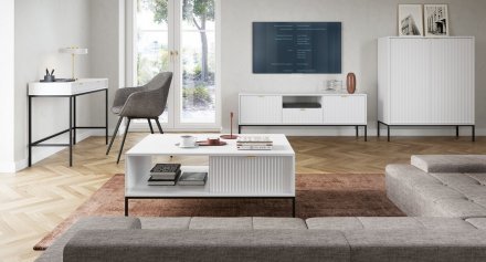 Комод високий Perfect Home Нова / Nova 2-дверний з чорними ніжками K104 Білий (PFH-091232) Комод високий Perfect Home Нова / Nova 2-дверний з чорними ніжками K104 Білий (PFH-091232)