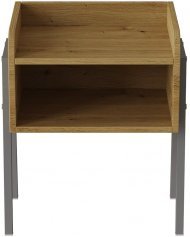 Тумба модульна Ferrum-decor Джузі 540x450x320 метал Сірий ДСП Дуб Дуб Артизан 16 мм (FRD-102987)