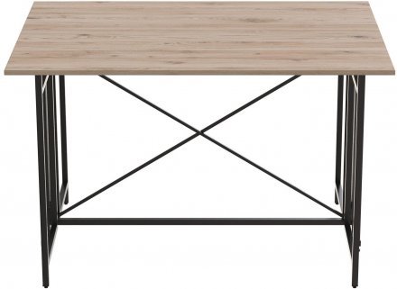 Стіл-книжка трансформер Оріон 3 Ferrum-decor 750x1150x880 Чорний метал ДСП Дуб Сан-Марино 16 мм (FRD-105082)