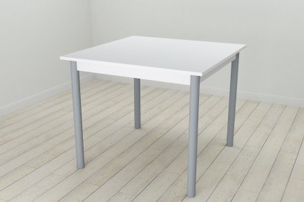 Стіл кухонний Ferrum-decor Агата 75x80x80 Сірий ДСП Біле 16мм (FRD-106251)