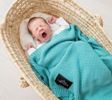 Плед плетений Macaronic 80x100 см Lazur lullalove-6234 Плед плетений Macaronic 80x100 см Lazur lullalove-6234