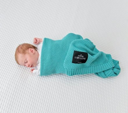 Плед плетений Macaronic 80x100 см Lazur lullalove-6234 Плед плетений Macaronic 80x100 см Lazur lullalove-6234