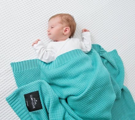 Плед плетений Macaronic 80x100 см Lazur lullalove-6234 Плед плетений Macaronic 80x100 см Lazur lullalove-6234