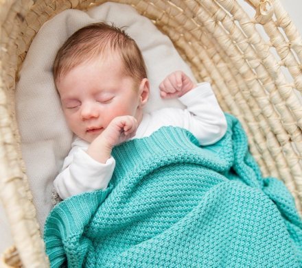 Плед плетений Macaronic 80x100 см Lazur lullalove-6234 Плед плетений Macaronic 80x100 см Lazur lullalove-6234