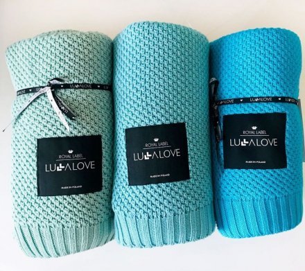 Плед плетений Macaronic 80x100 см Lazur lullalove-6234 Плед плетений Macaronic 80x100 см Lazur lullalove-6234