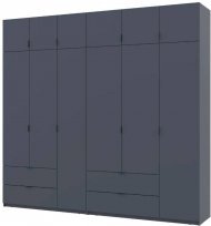 Шафа для одягу Doros Лукас Графіт 3+3 ДСП 255х50х240 DRS-011694 (42005113)