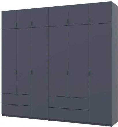Шафа для одягу Doros Лукас Графіт 3+3 ДСП 255х50х240 DRS-011694 (42005113)