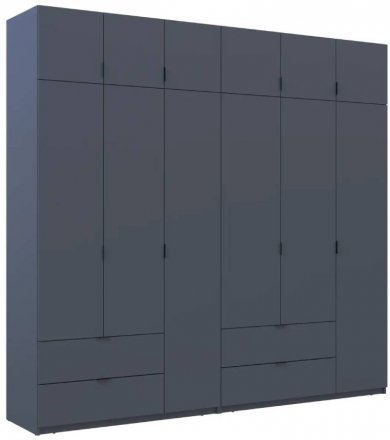 Шафа для одягу Doros Лукас Графіт 3+3 ДСП 255х50х240 DRS-011694 (42005113)