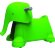 Каталка Yetizoo Elephant green 43056