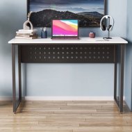 Письмовий стіл Ferrum-decor Майк 75x100x70 чорний ДСП Біле 16мм (FRD-103877)