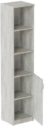 Пенал Анжело Ferrum-decor на 4 полиці з 1 дверима 1900x400x380 ДСП Бетон 16 мм (FRD-104916) Пенал Анжело Ferrum-decor на 4 полиці з 1 дверима 1900x400x380 ДСП Бетон 16 мм (FRD-104916)