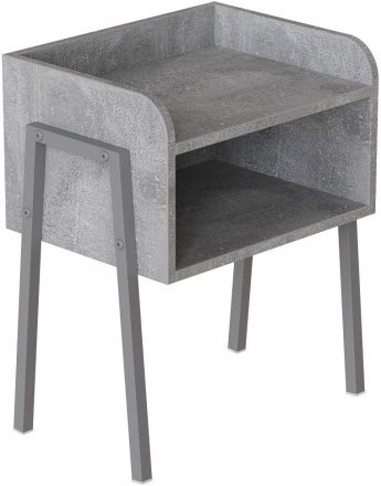 Тумба модульна Ferrum-decor Джузі 540x450x320 метал Сірий ДСП Бетон16 мм (FRD-102988)