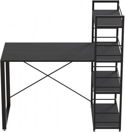 Письмовий стіл Ferrum-decor Серії Конект з етажеркою 75x120x60 чорний ДСП Сосна Кембра 16мм (FRD-104224) Письмовий стіл Ferrum-decor Серії Конект з етажеркою 75x120x60 чорний ДСП Сосна Кембра 16мм (FRD-104224)
