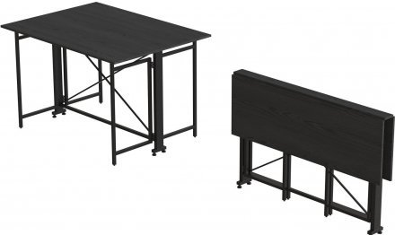 Стіл-книга трансформер Оріон 3 Ferrum-decor 750x1150x880 Чорний метал ДСП Сосна Кембра 16 мм (FRD-105083)