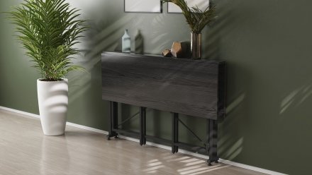 Стіл-книга трансформер Оріон 3 Ferrum-decor 750x1150x880 Чорний метал ДСП Сосна Кембра 16 мм (FRD-105083)