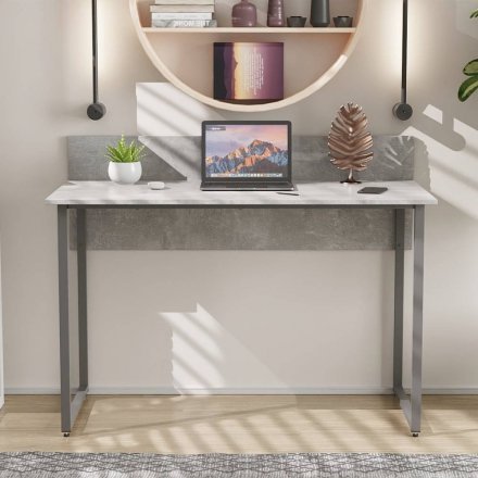 Стіл письмовий Скай Ferrum-decor 75x140x60 Сірий метал ДСП Бетон 32 мм (FRD-106668)