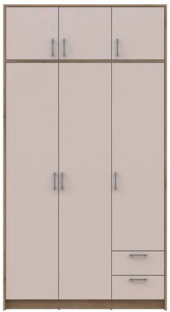 Антресоль Doros Ронді Дуб Артизан/Кашемір 3 ДСП 121х52х41 DRS-011602 (80737823)