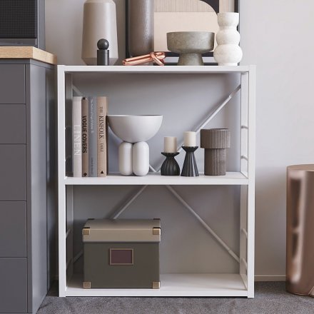 Етажерка 3/60 Ferrum-decor Серії Конект 75x60x28 білий ДСП Біле 16мм (FRD-104260)