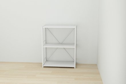 Етажерка 3/60 Ferrum-decor Серії Конект 75x60x28 білий ДСП Біле 16мм (FRD-104260)