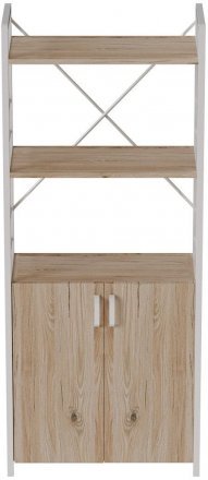 Етажерка 3/60 Ferrum-decor Серії Конект із тумбою 144x60x28 Білий ДСП Сан-Марино (FRD-104450)