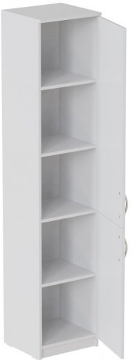 Пенал Анжело Ferrum-decor на 5 полиць із 2 дверима 1900x400x380 ДСП Біле 16 мм (FRD-104917)