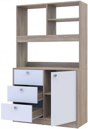 Міні-кухня Doros Лея ДСП 100х43х171 см Графіт/Дуб евок (DRS-011435) Міні-кухня Doros Лея ДСП 100х43х171 см Графіт/Дуб евок (DRS-011435)