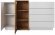 Комод Perfect Home 3Д / 3D 2-дверний з 4 шухлядами 2D4S/160 Білий/дуб крафт золотий (PFH-091040)