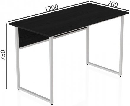 Комп'ютерний стіл Ferrum-decor Коді 75x120x70 білий ДСП Сосна Кембра 16мм (FRD-101225)