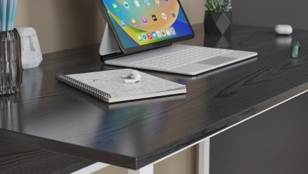Комп'ютерний стіл Ferrum-decor Коді 75x120x70 білий ДСП Сосна Кембра 16мм (FRD-101225)
