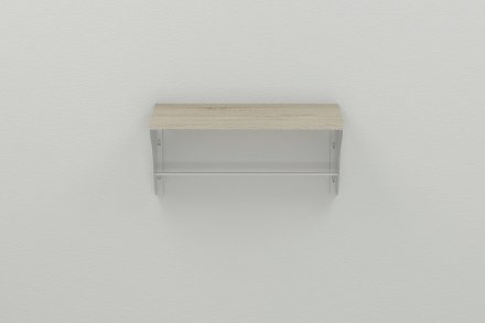 Настінна полиця Ferrum-decor Комфі 260x700x240 метал Білий ДСП Сонома 16 мм (FRD-102768) Настінна полиця Ferrum-decor Комфі 260x700x240 метал Білий ДСП Сонома 16 мм (FRD-102768)