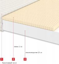 Матрац безпружинний Лагуна Лайт 110х200х20 см Матрац безпружинний Лагуна Лайт 110х200х20 см