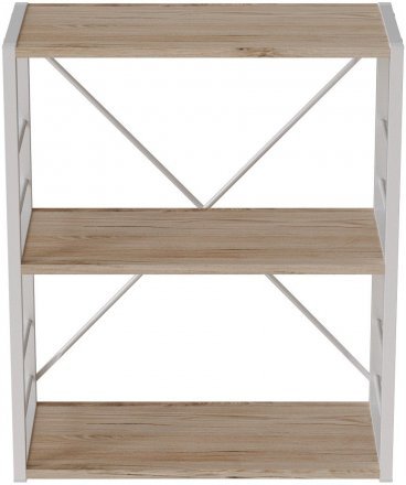 Етажерка 3/60 Ferrum-decor Серії Конект 73x60x28 білий ДСП Дуб Сан-Марино 16мм (FRD-104261) Етажерка 3/60 Ferrum-decor Серії Конект 73x60x28 білий ДСП Дуб Сан-Марино 16мм (FRD-104261)