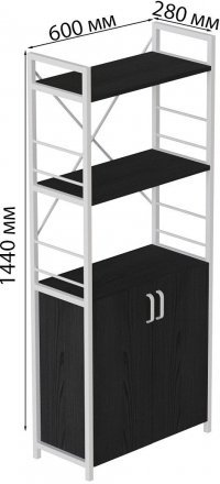 Етажерка 3/60 Ferrum-decor Серії Конект із тумбою 144x60x28 Білий ДСП Сосна Кембра (FRD-104451) Етажерка 3/60 Ferrum-decor Серії Конект із тумбою 144x60x28 Білий ДСП Сосна Кембра (FRD-104451)