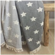 Плед-накидка Wool Star Throw Grey сірий 135х170 см svt-2000022275774