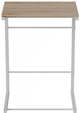 Стіл журнальний приставний Террі Комбо Ferrum-decor 345x662x440 Білий метал ДСП Дуб Сан-Марино 16 мм (FRD-105144) Стіл журнальний приставний Террі Комбо Ferrum-decor 345x662x440 Білий метал ДСП Дуб Сан-Марино 16 мм (FRD-105144)