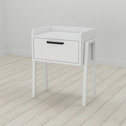 Тумба модульна Ferrum-decor Бетті 540x450x320 метал Білий ДСП Біле 16 мм (FRD-102990)