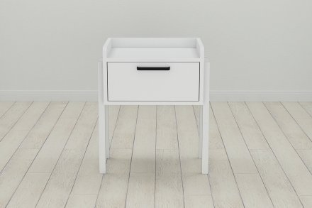 Тумба модульна Ferrum-decor Бетті 540x450x320 метал Білий ДСП Біле 16 мм (FRD-102990)
